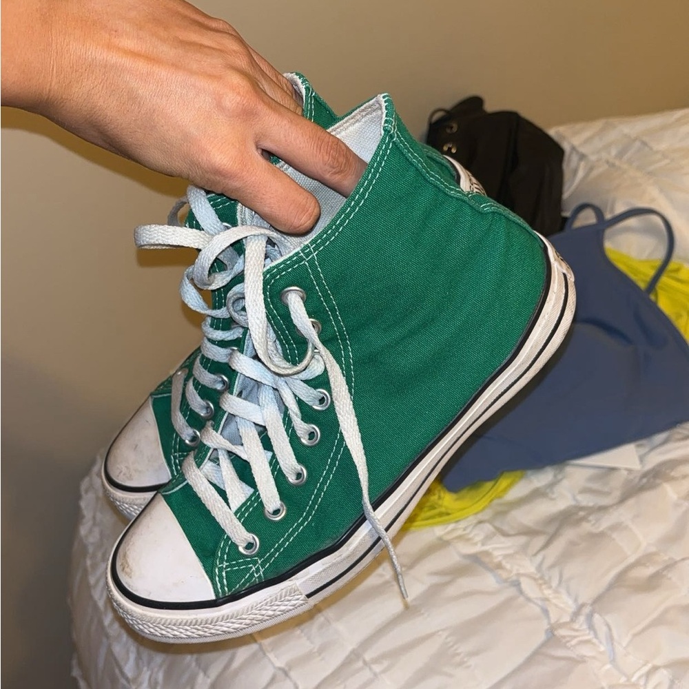 green high top converse